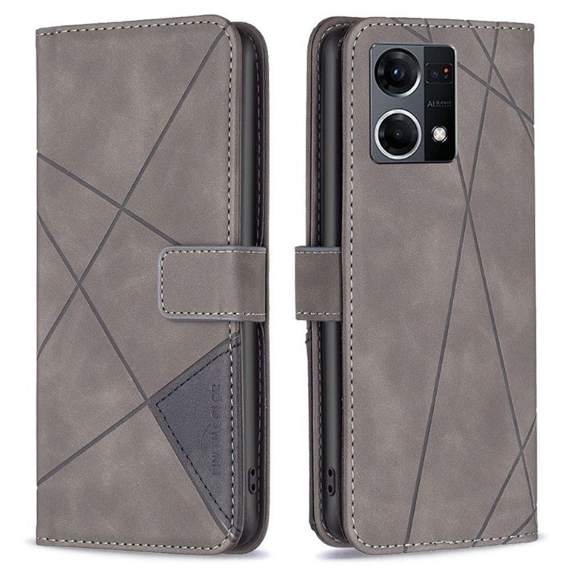 Flipové Pouzdro Na Oppo Reno 7 Magnetická Řada Binfen-2