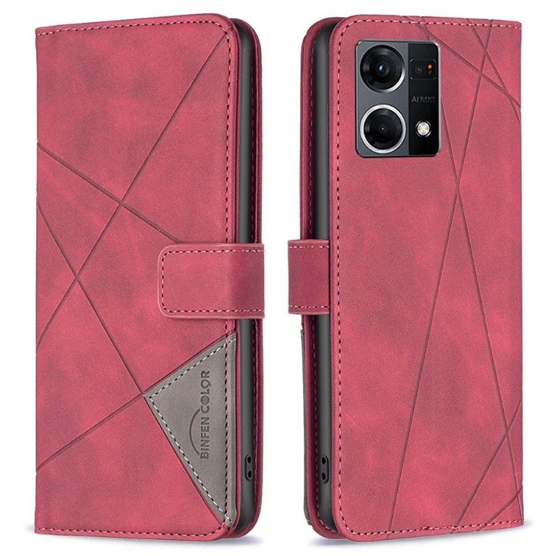 Flipové Pouzdro Na Oppo Reno 7 Magnetická Řada Binfen-2