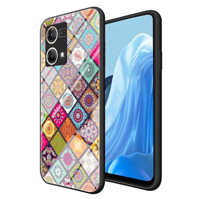 Kryt Na Oppo Reno 7 Mandalový Kaleidoskop Se Stojanem