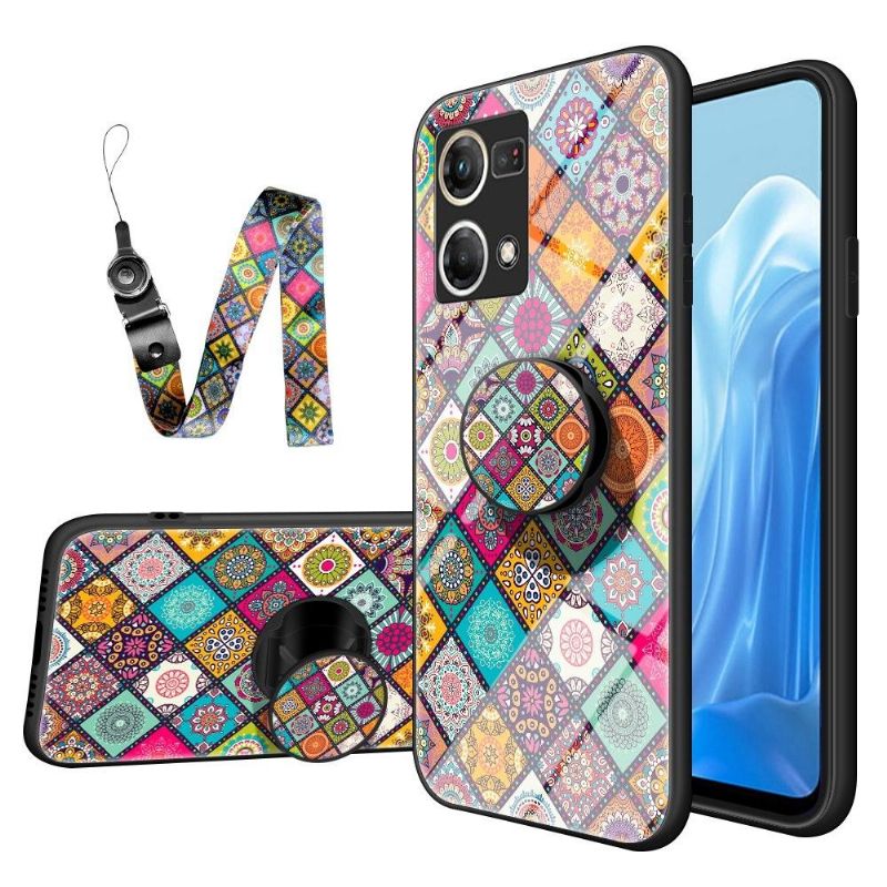 Kryt Na Oppo Reno 7 Mandalový Kaleidoskop Se Stojanem
