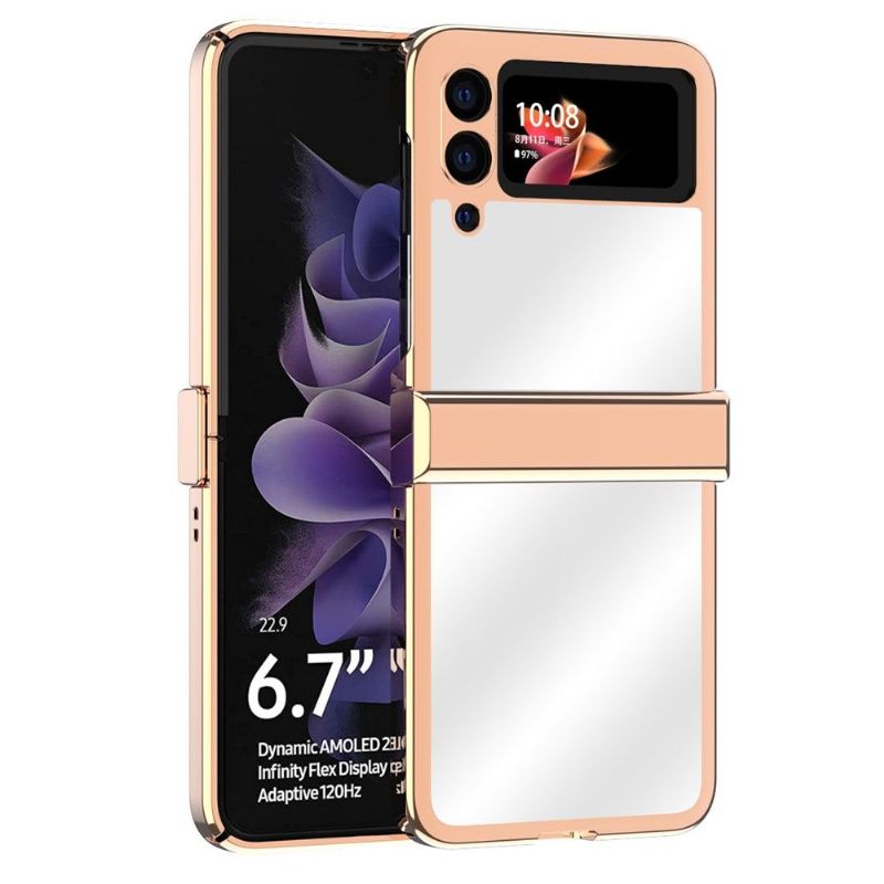 Kryt Na Samsung Galaxy Z Flip 3 5G Flipové Pouzdro Luxusní Zrcadlový Efekt