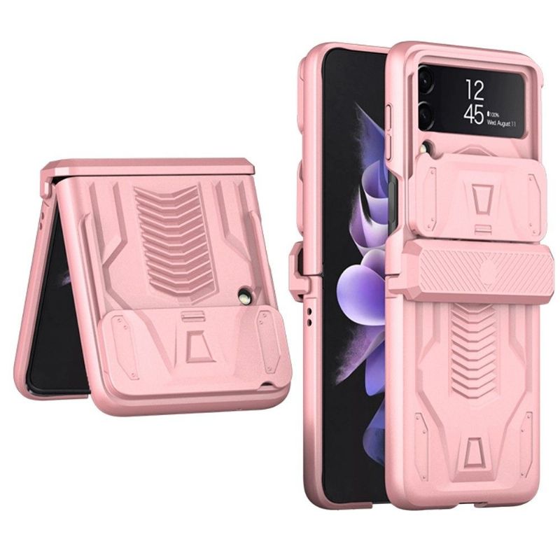 Kryt Na Samsung Galaxy Z Flip 3 5G Flipové Pouzdro Robustní Štít S Krytkou Objektivu
