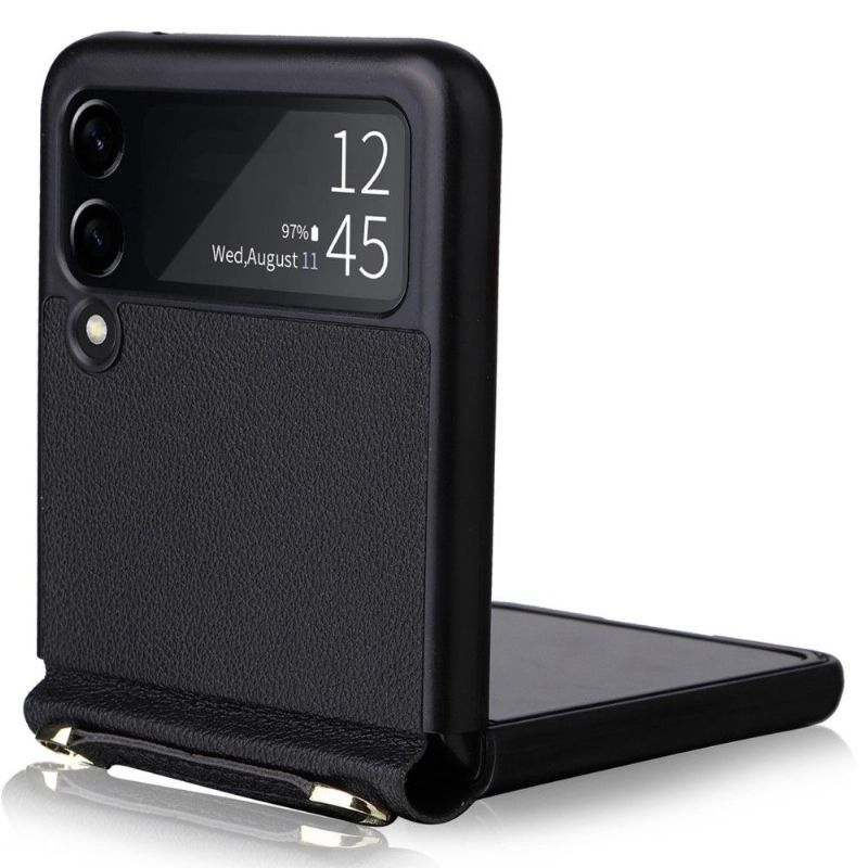 Kryt Na Samsung Galaxy Z Flip 3 5G Na Lana Flipové Pouzdro Umělá Kůže