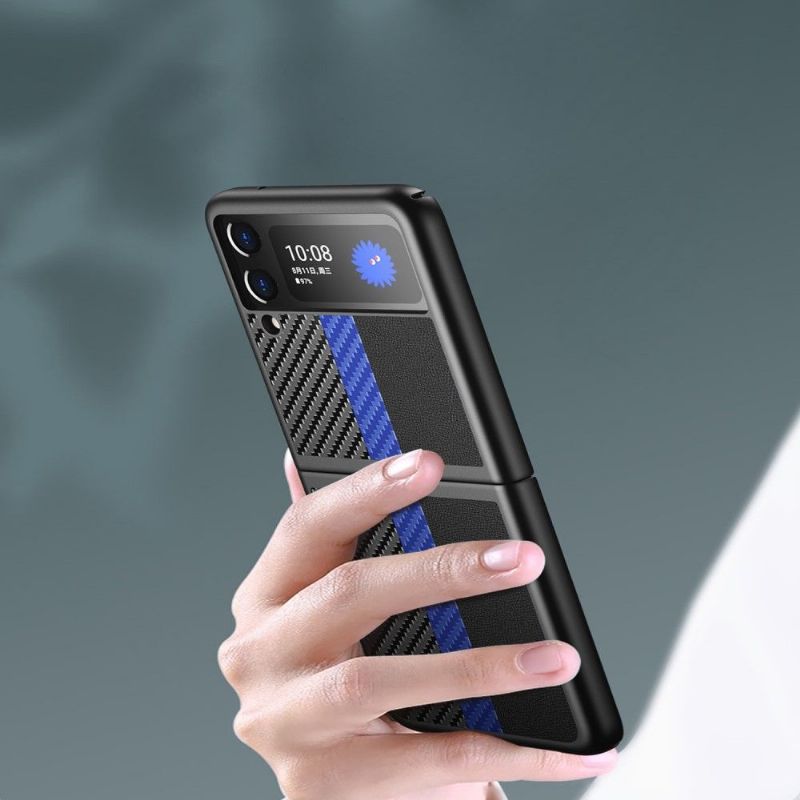 Kryt Na Samsung Galaxy Z Flip 3 5G Obchodní Uhlíkové Vlákno