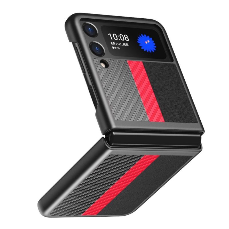 Kryt Na Samsung Galaxy Z Flip 3 5G Obchodní Uhlíkové Vlákno