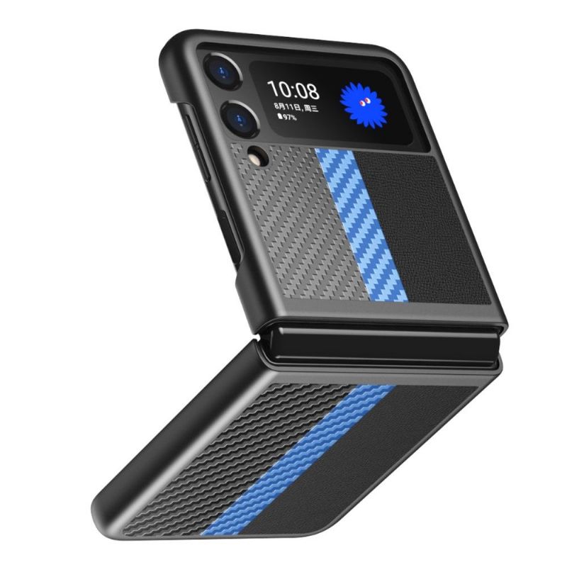 Kryt Na Samsung Galaxy Z Flip 3 5G Obchodní Uhlíkové Vlákno