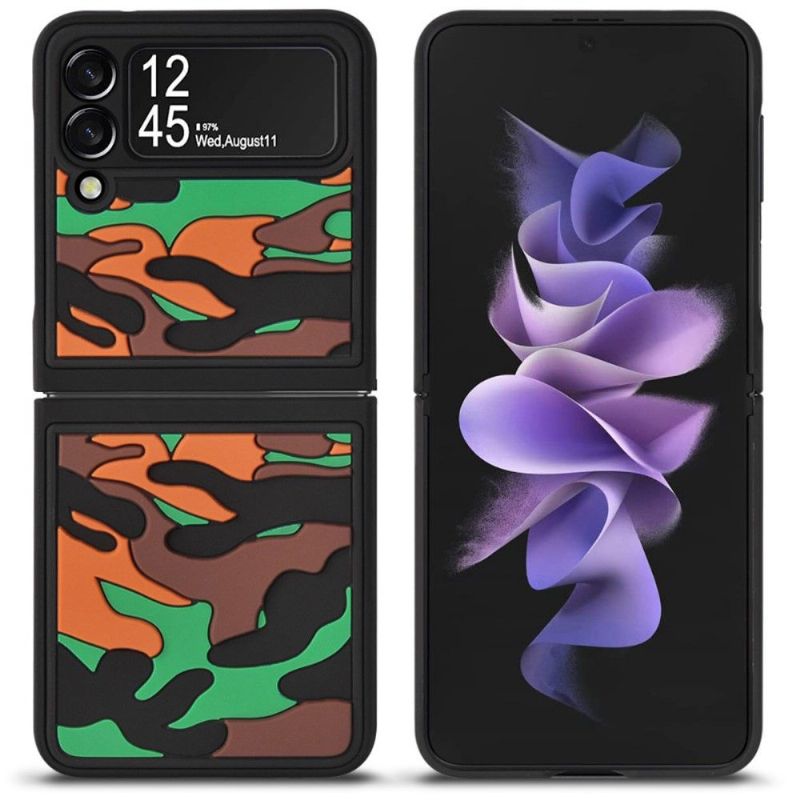 Kryt Na Samsung Galaxy Z Flip 3 5G Odolná Vojenská Kamufláž