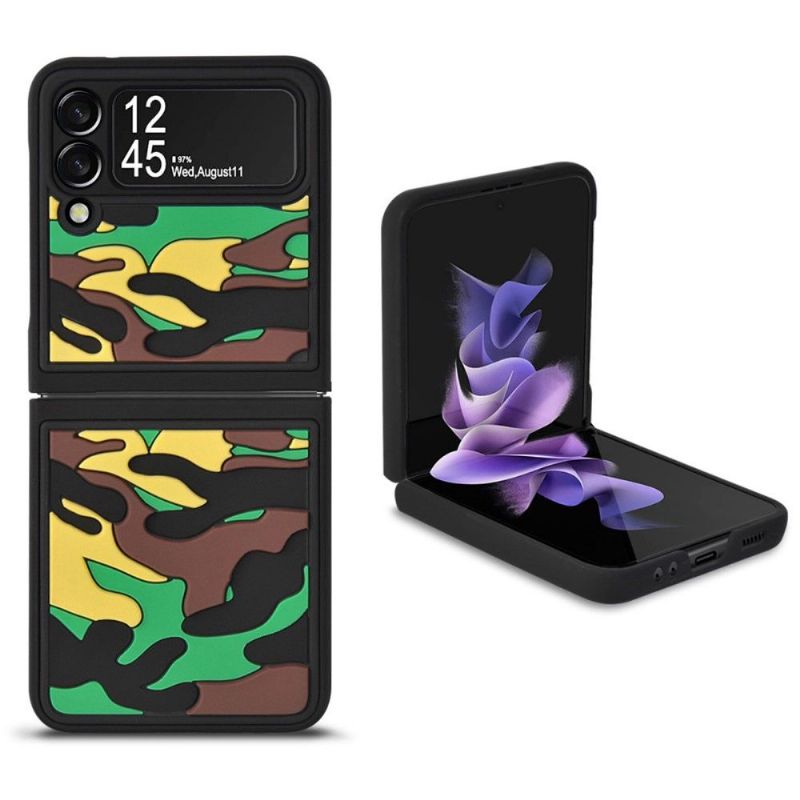 Kryt Na Samsung Galaxy Z Flip 3 5G Odolná Vojenská Kamufláž
