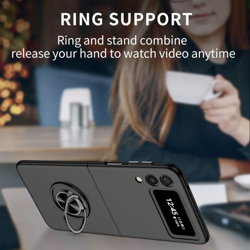 Kryty Na Mobil Na Samsung Galaxy Z Flip 3 5G Flipové Pouzdro Rohož Pogumovaná S Podporou