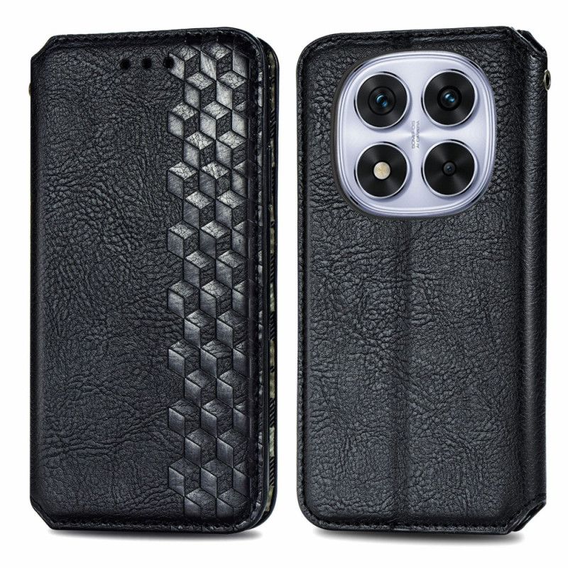 Kožené Pouzdro Folio Xiaomi Redmi Note 15 Pro Plus 5g Diamantový Vzor