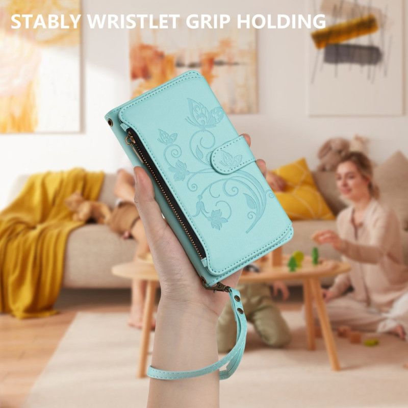 Kožený Kryt Na Xiaomi Redmi Note 15 Pro Plus 5g Květinová Peněženka