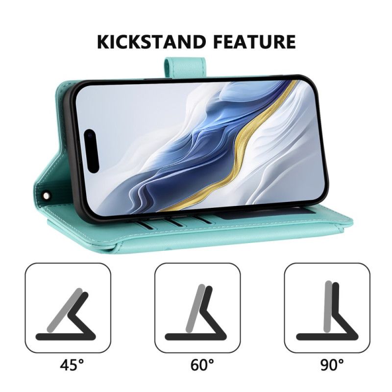 Kožený Kryt Na Xiaomi Redmi Note 15 Pro Plus 5g Květinová Peněženka