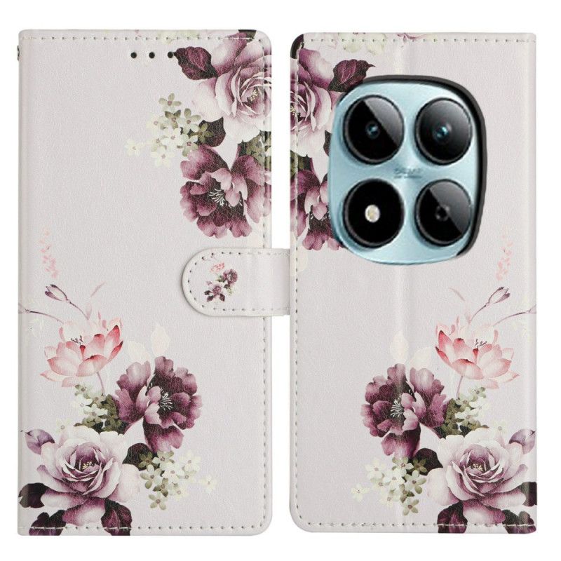 Kožený Kryt Na Xiaomi Redmi Note 15 Pro Plus 5g Růžový Kříž