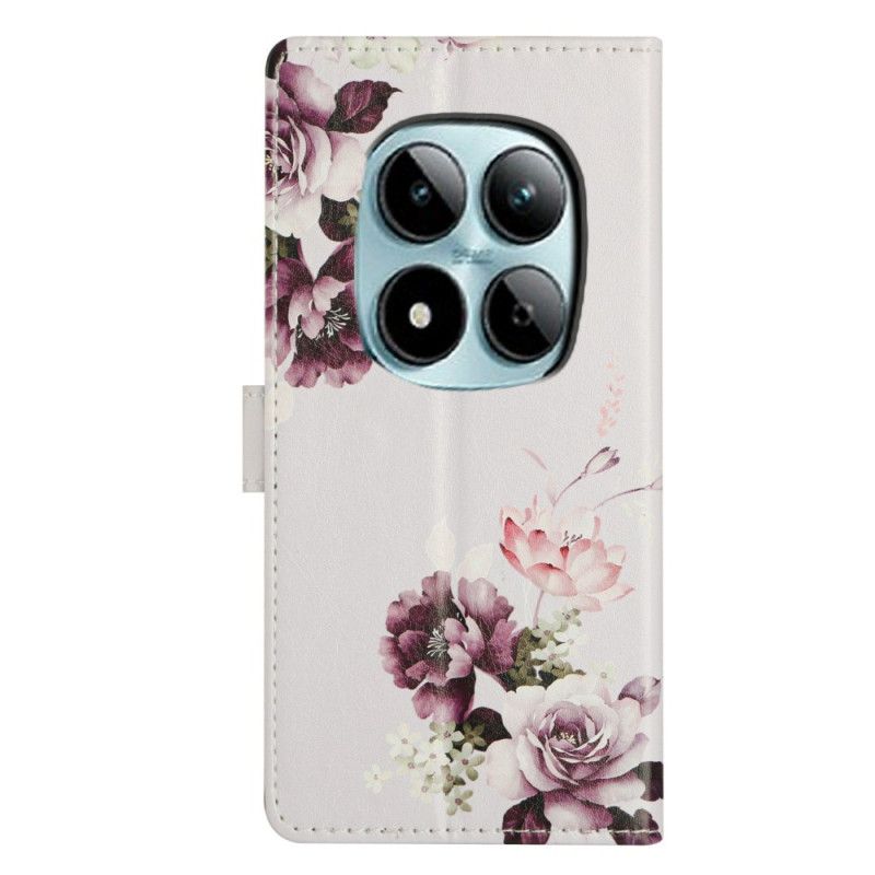 Kožený Kryt Na Xiaomi Redmi Note 15 Pro Plus 5g Růžový Kříž