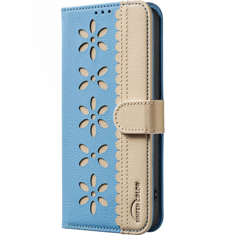 Kožený Kryt Xiaomi Redmi Note 15 Pro Plus 5g Binfen Color Květinový Vzor