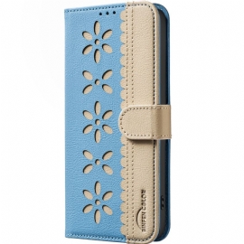 Kožený Kryt Xiaomi Redmi Note 15 Pro Plus 5g Binfen Color Květinový Vzor