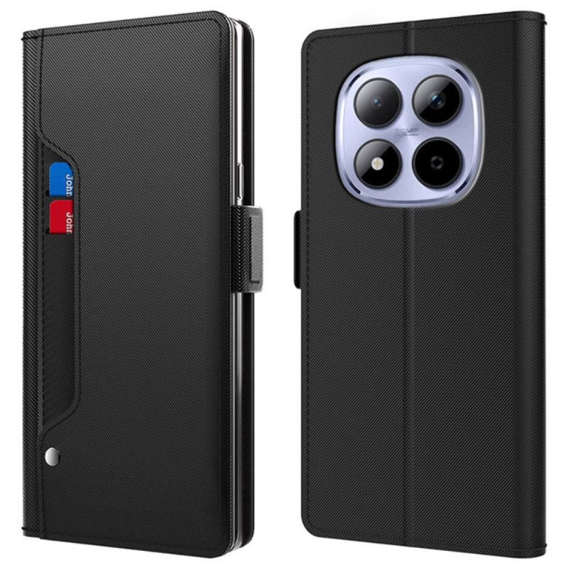 Kožený Kryt Xiaomi Redmi Note 15 Pro Plus 5g Držák Na Karty A Zrcátko