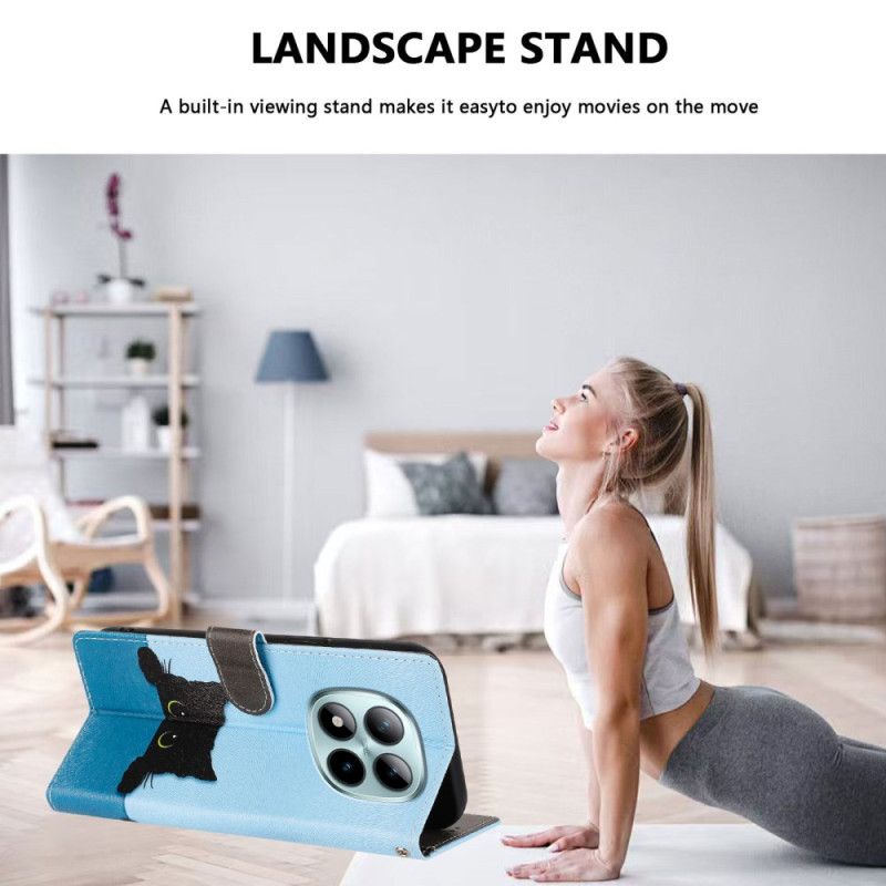 Kožený Kryt Xiaomi Redmi Note 15 Pro Plus 5g Malá Kočka