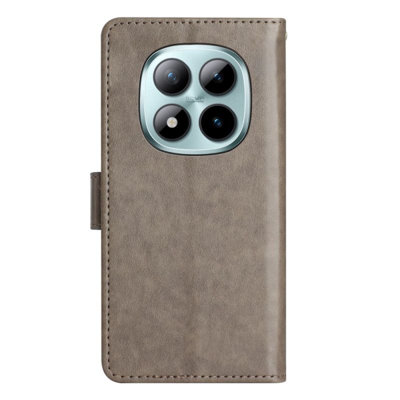 Kožený Kryt Xiaomi Redmi Note 15 Pro Plus 5g Malé Květiny