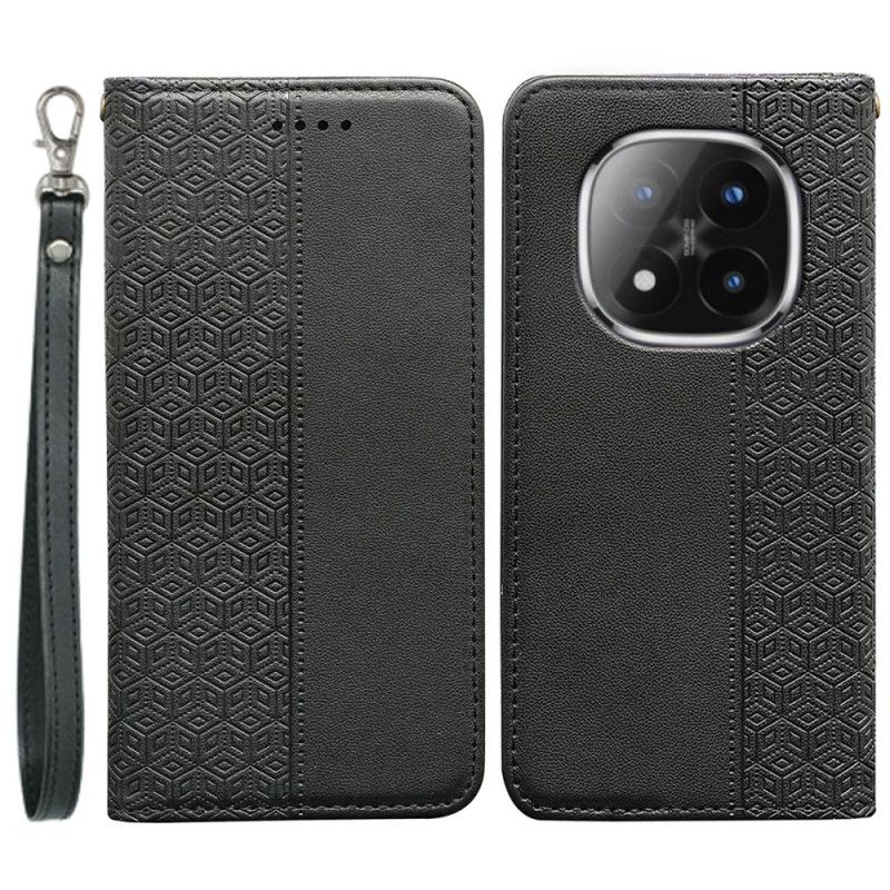 Kožený Kryt Xiaomi Redmi Note 15 Pro Plus 5g Odklápěcí Kryt S Popruhem Na Okraji