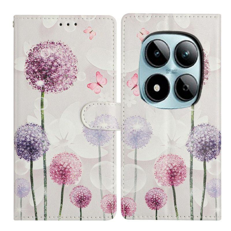 Kožený Kryt Xiaomi Redmi Note 15 Pro Plus 5g Pampelišky