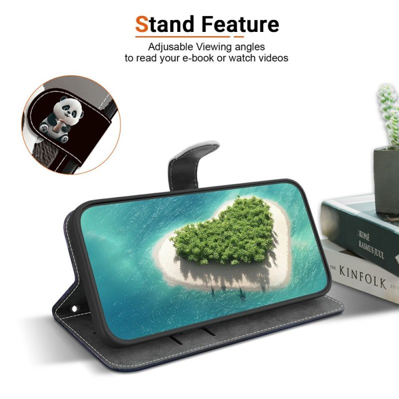 Kožený Kryt Xiaomi Redmi Note 15 Pro Plus 5g Panda S Mléčným Čajem