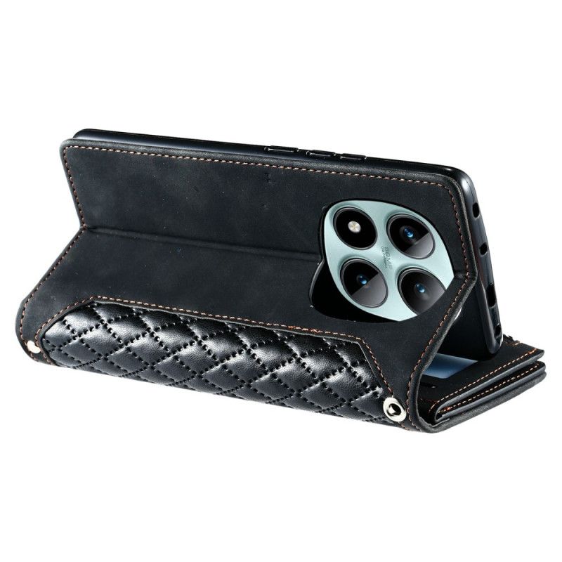 Kožený Kryt Xiaomi Redmi Note 15 Pro Plus 5g Prošívaný Design