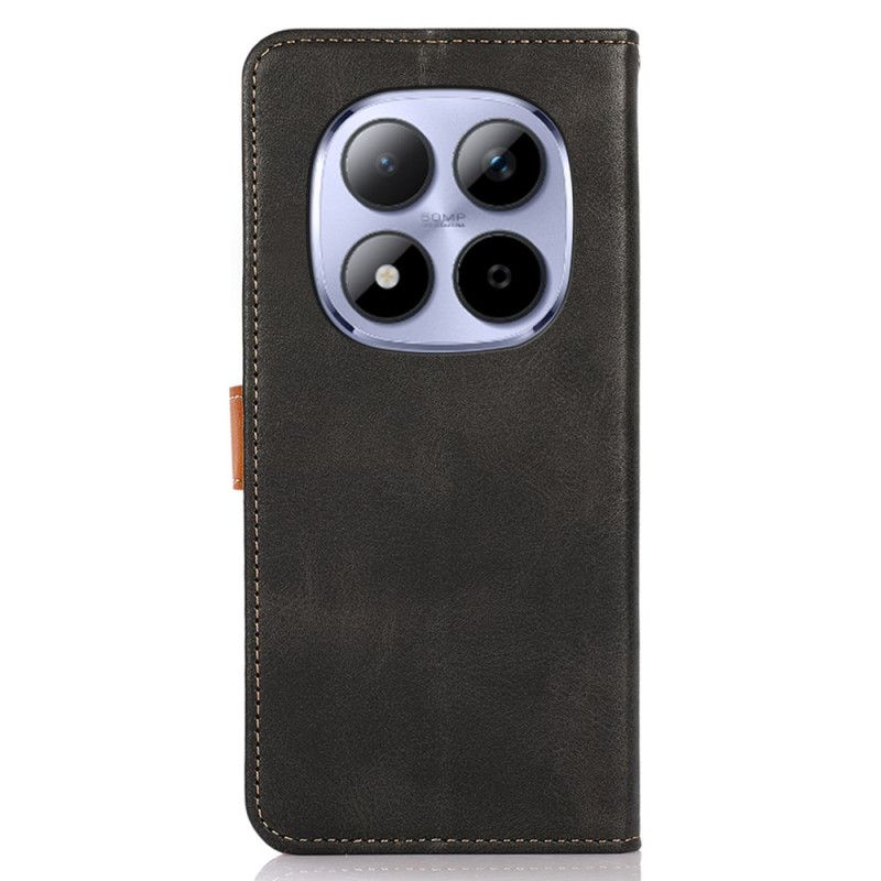 Kožený Kryt Xiaomi Redmi Note 15 Pro Plus 5g Zlatá Spona Khazneh