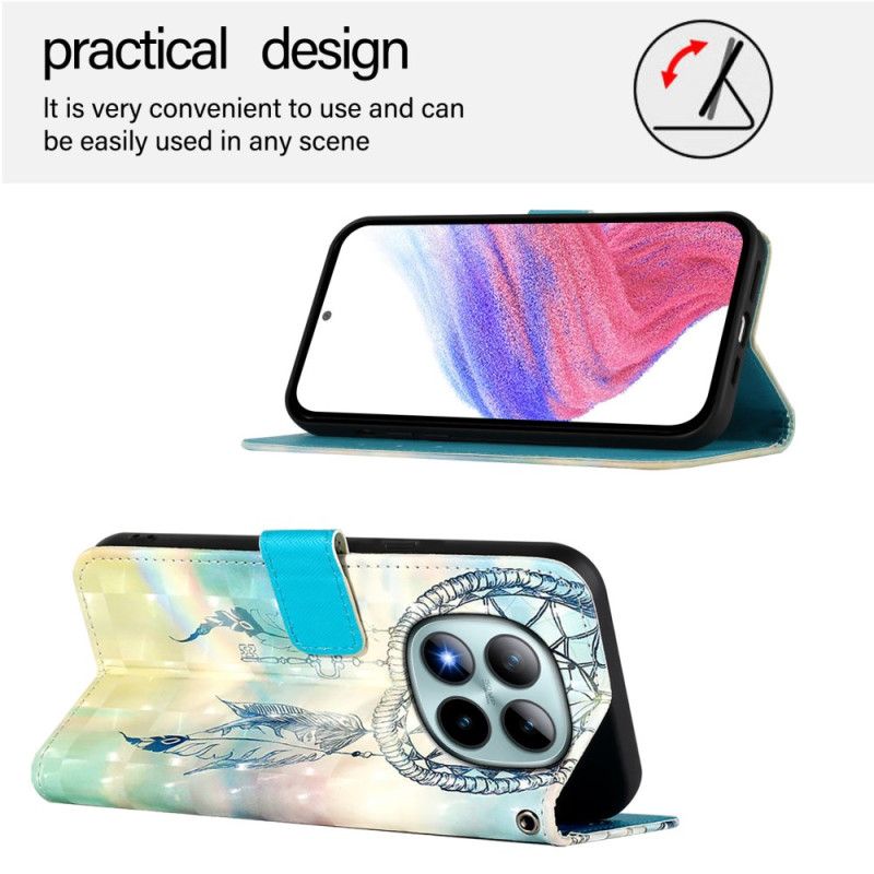 Peněženková Pouzdra Xiaomi Redmi Note 15 Pro Plus 5g Kryty Na Mobil Akvarelová Lapač Snů