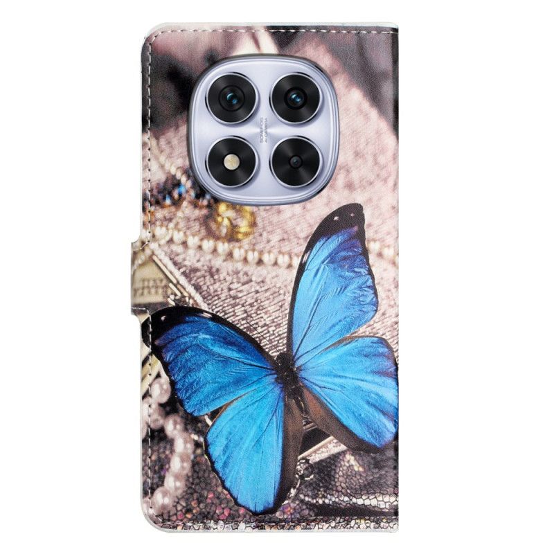 Peněženková Pouzdra Xiaomi Redmi Note 15 Pro Plus 5g Kryty Na Mobil Modrý Motýl