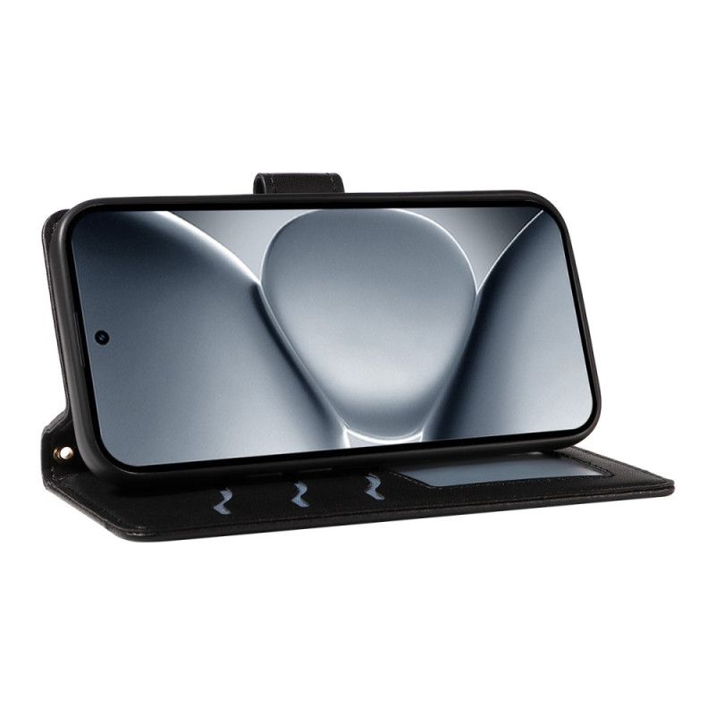 Peněženková Pouzdra Xiaomi Redmi Note 15 Pro Plus 5g Kryty Na Mobil Prošívané S Popruhem A Ramenním Popruhem