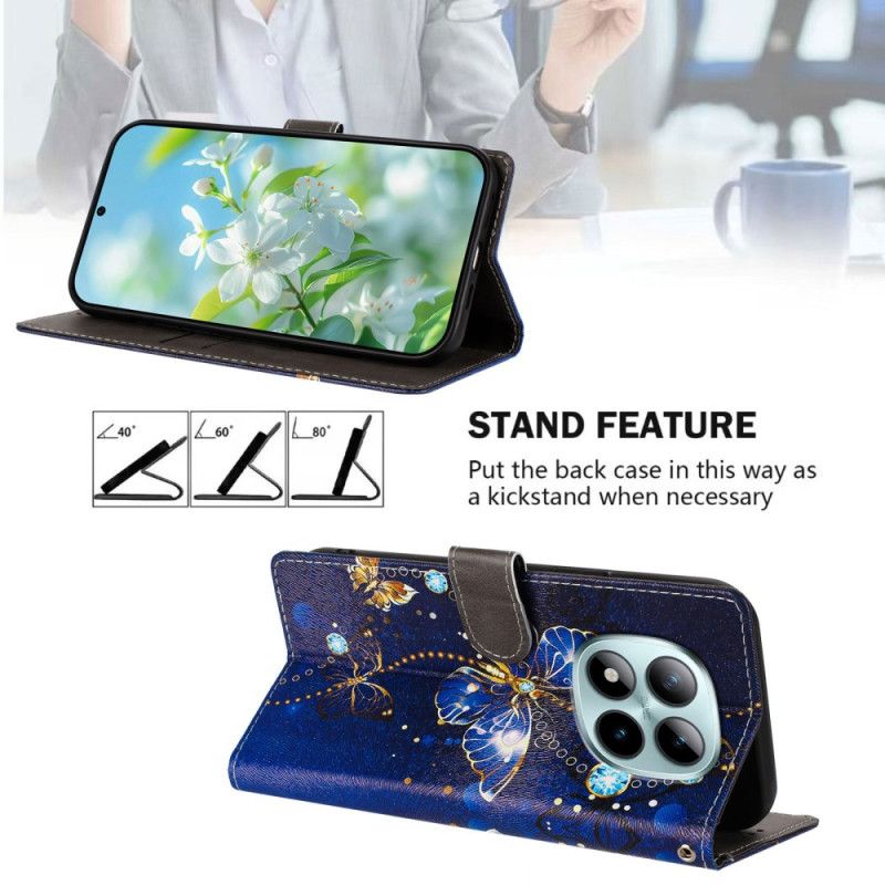 Peněženková Pouzdra Xiaomi Redmi Note 15 Pro Plus 5g Kryty Na Mobil Vzácní Motýli