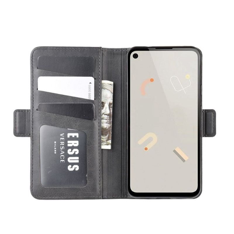 Flipové Pouzdro Na Google Pixel 4a Matná Umělá Kůže