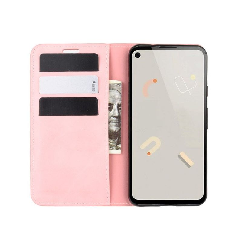 Flipové Pouzdro Na Google Pixel 4a Obchodní Retro