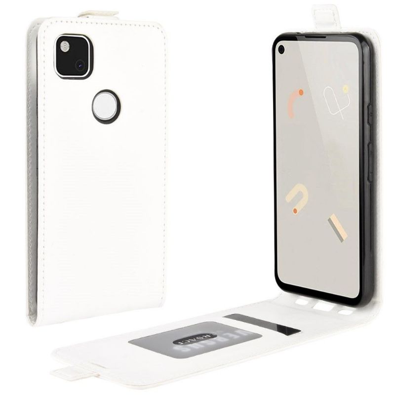 Kožené Pouzdro Folio Na Google Pixel 4a Flipové Pouzdro Vertikální Umělá Kůže