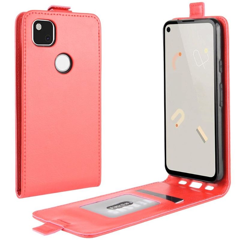Kožené Pouzdro Folio Na Google Pixel 4a Flipové Pouzdro Vertikální Umělá Kůže