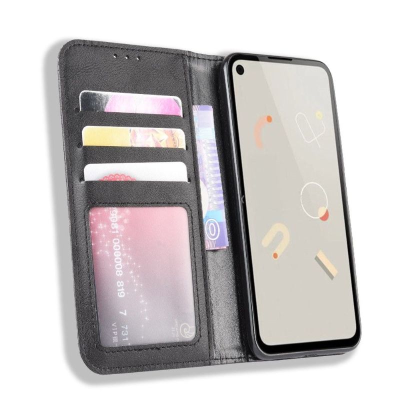 Kožené Pouzdro Folio Na Google Pixel 4a Kůže Ve Stylu Cirénius