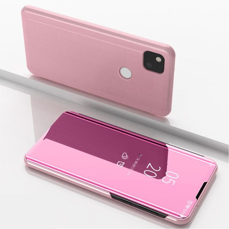 Kryt Na Google Pixel 4a Flipové Pouzdro Zrcadlový Efekt