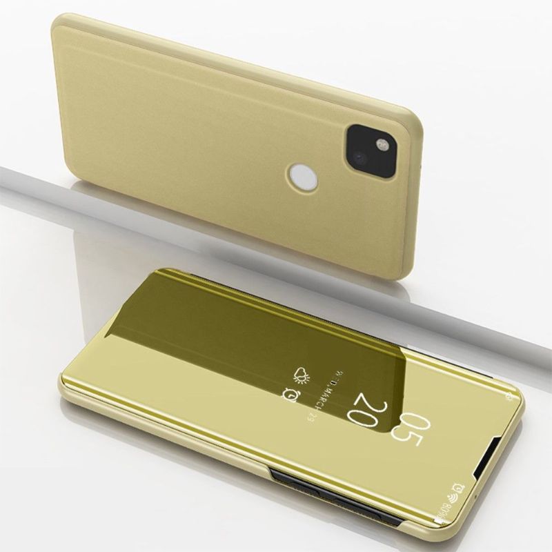Kryt Na Google Pixel 4a Flipové Pouzdro Zrcadlový Efekt