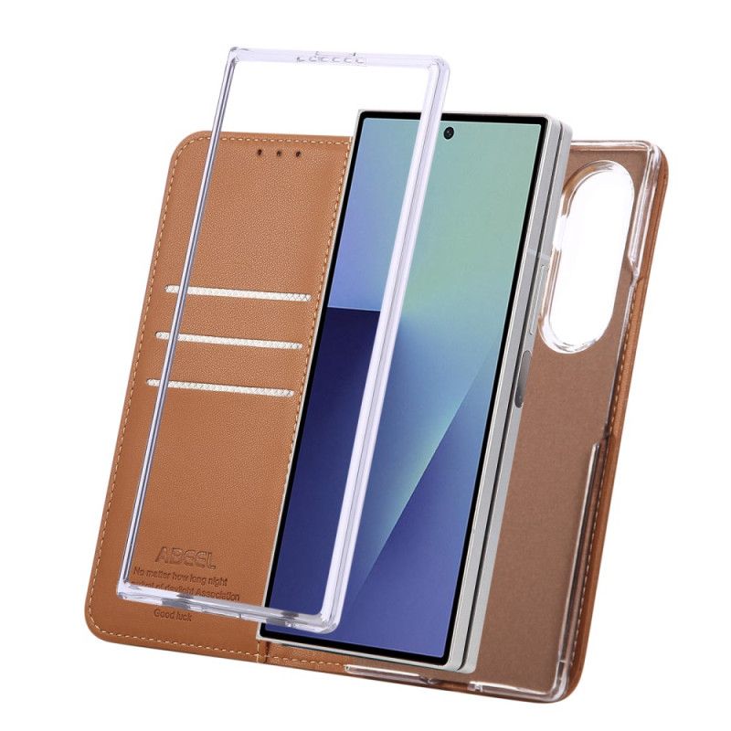 Kožené Pouzdro Samsung Galaxy Z Fold 7 Kryty Na Mobil Abeel