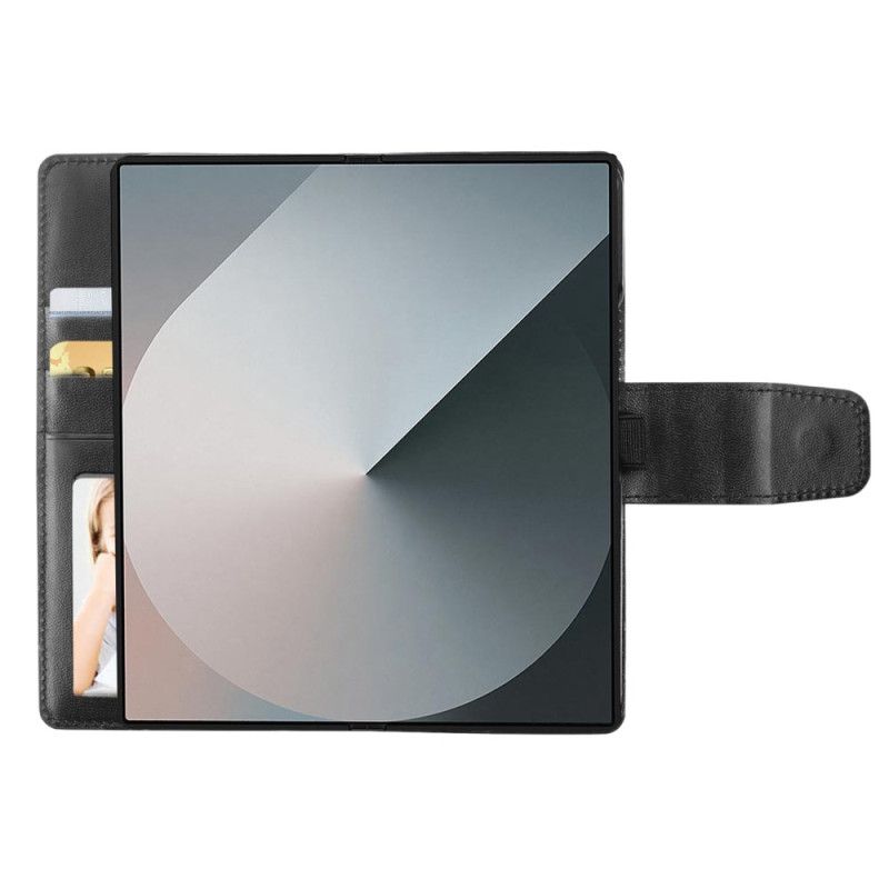 Kožený Kryt Na Samsung Galaxy Z Fold 7 Mill Řada Hanman