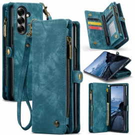 Kožený Kryt Samsung Galaxy Z Fold 7 Odnímatelná Peněženka Caseme