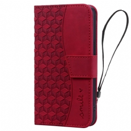 Kožený Kryt Samsung Galaxy Z Fold 7 Řemínek S Úsměvem