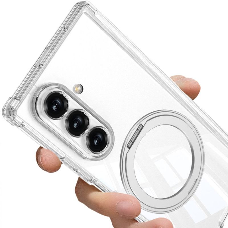 Kryt Na Samsung Galaxy Z Fold 7 Průsvitný Magnetický Pant Se Stojánkem