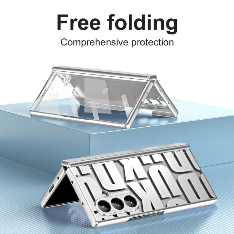 Kryt Samsung Galaxy Z Fold 7 Design S Písmeny A Ochrannou Fólií Z Tvrzeného Skla