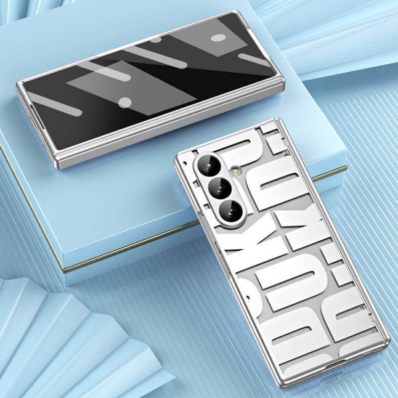 Kryt Samsung Galaxy Z Fold 7 Design S Písmeny A Ochrannou Fólií Z Tvrzeného Skla