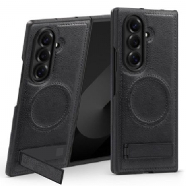 Kryt Samsung Galaxy Z Fold 7 Kožený Efekt A Stojánek Magsafe