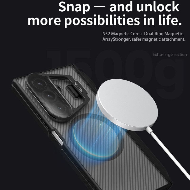 Kryt Samsung Galaxy Z Fold 7 Kryty Na Mobil Camshield Prop Magnetická Průsvitná Řada Nillkin