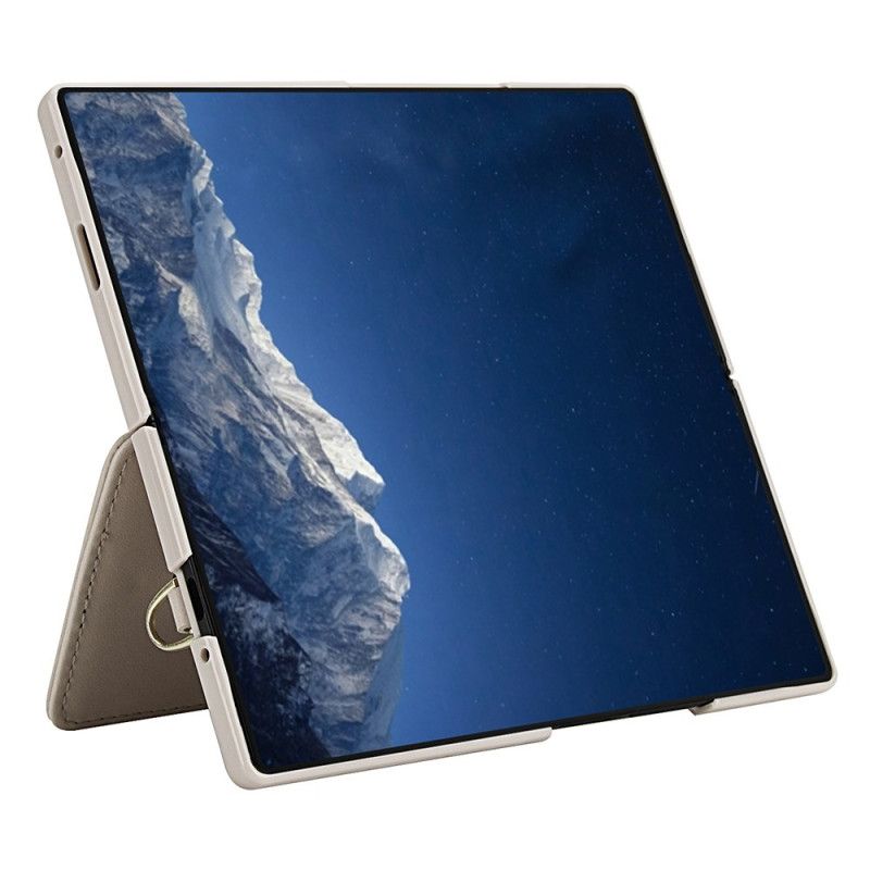 Kryt Samsung Galaxy Z Fold 7 Kryty Na Mobil Držák Na Karty A Stojánek S 3d Květinovým Motivem