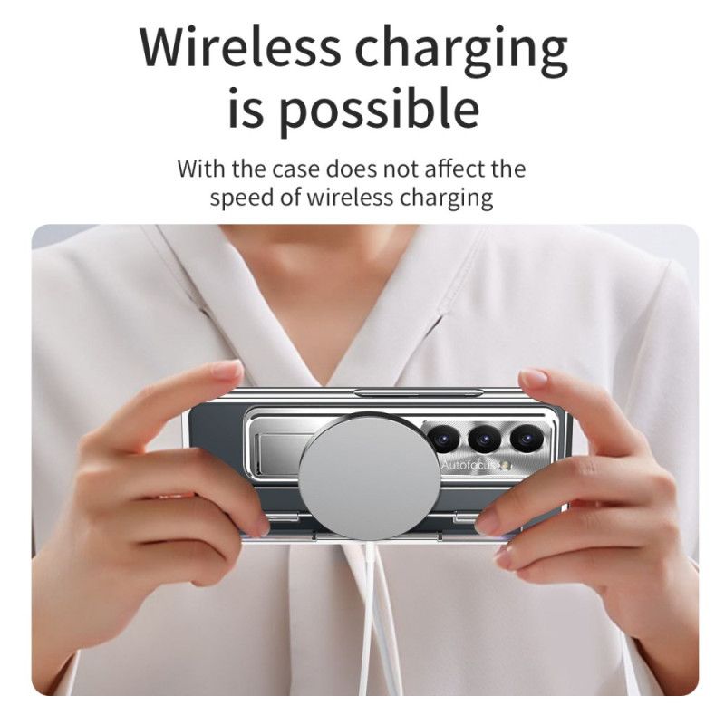 Kryt Samsung Galaxy Z Fold 7 Kryty Na Mobil Kompatibilní S Magsafe Se Stojánkem A Ochrannou Fólií Na Displej